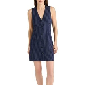 Steve Madden Women's Pinstripe Dress Navy Size M, L &XL